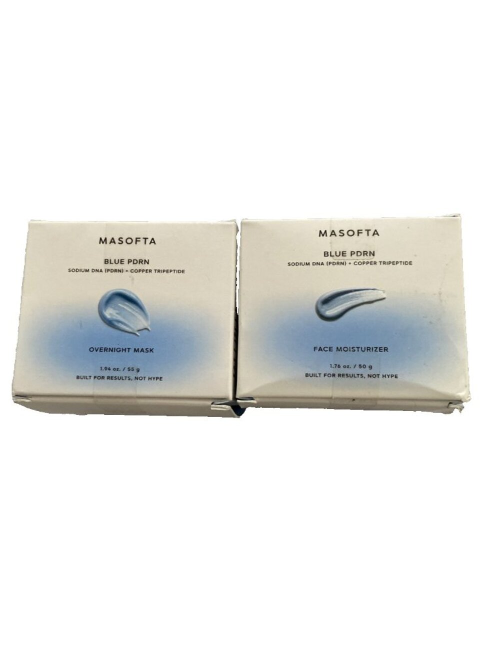 Masofta Blue PDRN  Overnight Mask  & Face  Moisturizer Sodium DNA + Copper